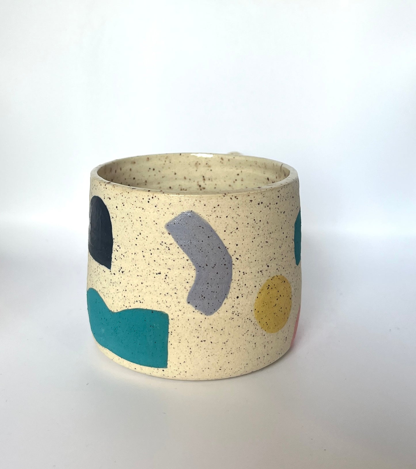 The Braided Handle Abstract Shapes Mug